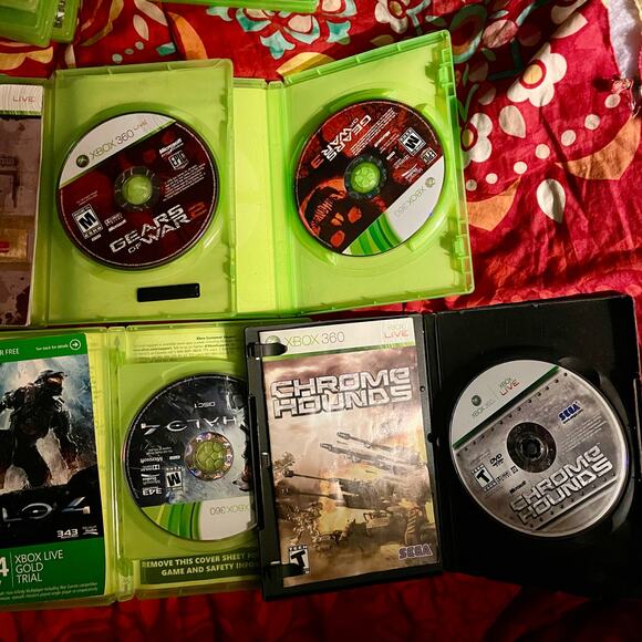 Xbox 360 Lot - Call of Duty Trilogy, Gears of War 2/3, Chrome Rounds, Halo 4 - Picture 3 of 10